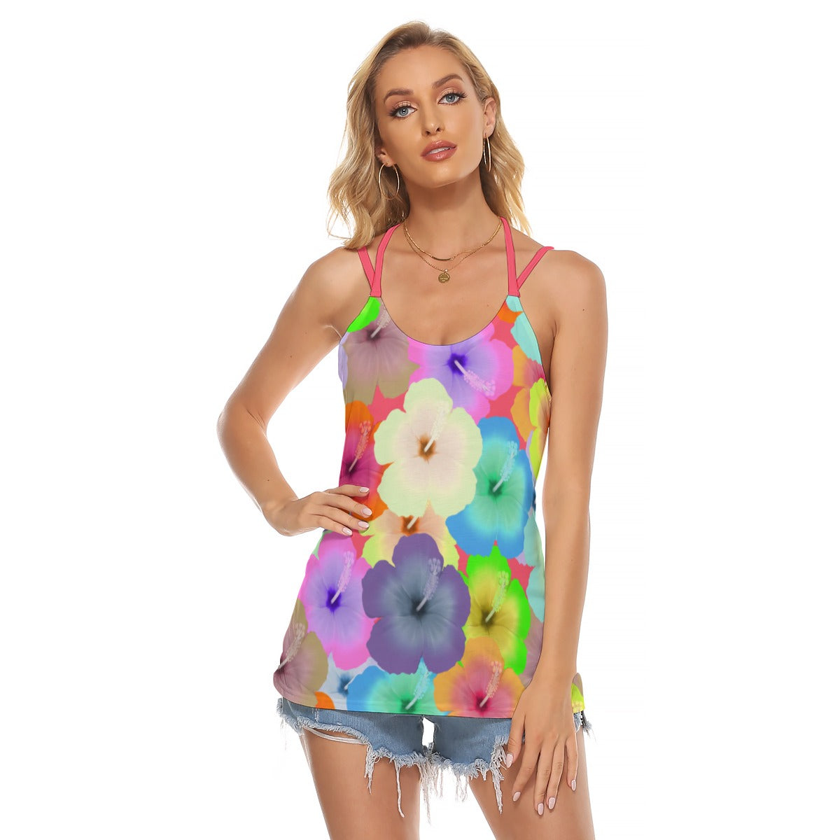 Hibiscus Backless Halterneck Top