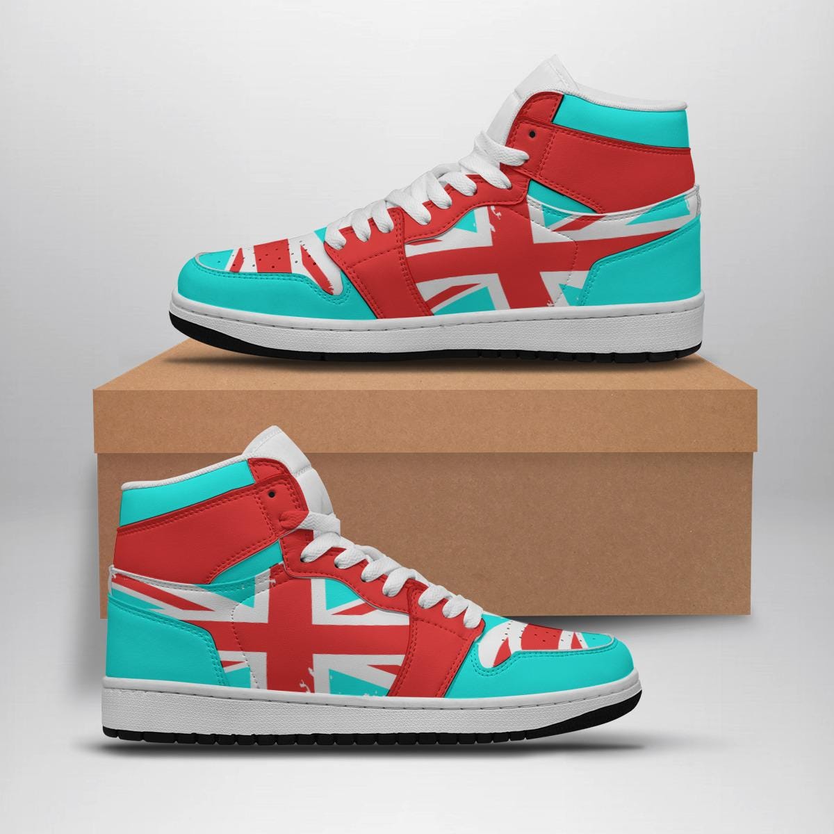 Amekaji UK Sneakers, Union Jack Trainers - Koiki Gyaru - Sneakers - 