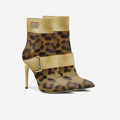 Animal Print Stiletto - Koiki Gyaru - Boots - 