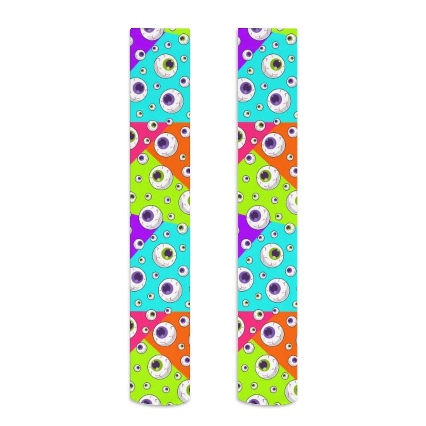 Bold Eyeballs Trendy Stockings (Long) - Koiki Gyaru - Accessory - 