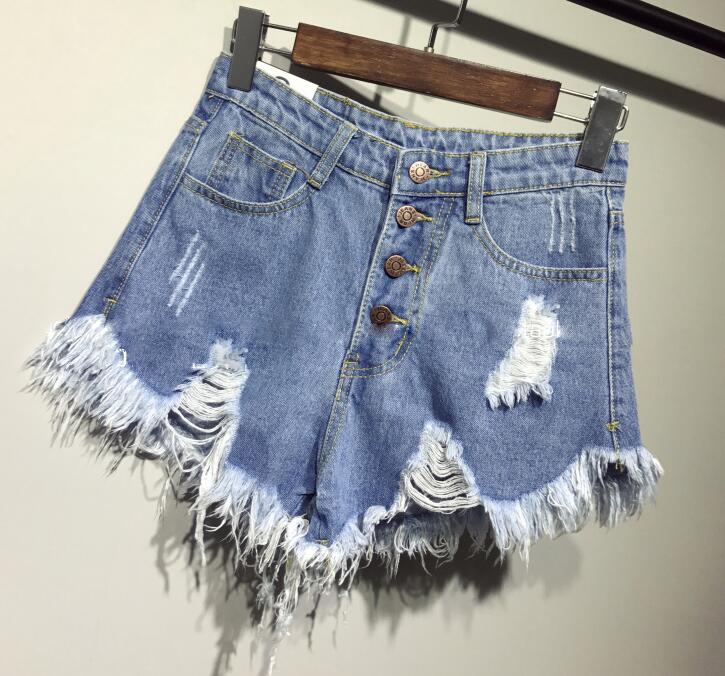Denim High Waist Booty Shorts - Koiki Gyaru - Shorts - 