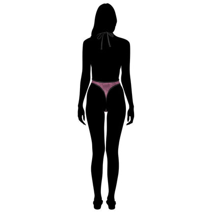 Dusky Pink Sexy Deep - V One - Piece Underwear - Koiki Gyaru - Lingerie - 