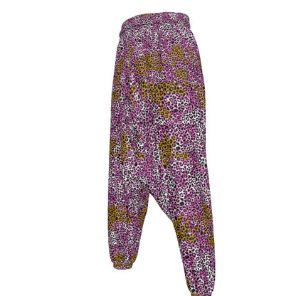 Gyaruo Leopard Print Harem Pants - Koiki Gyaru - Harem Pants -