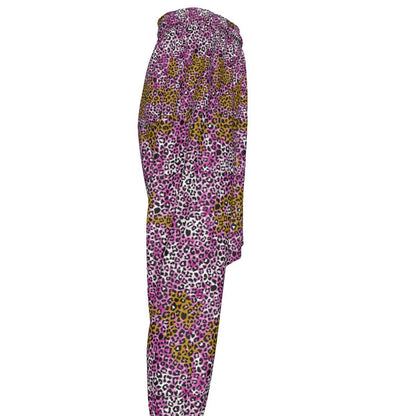 Gyaruo Leopard Print Harem Pants - Koiki Gyaru - Harem Pants -