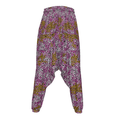 Gyaruo Leopard Print Harem Pants - Koiki Gyaru - Harem Pants -