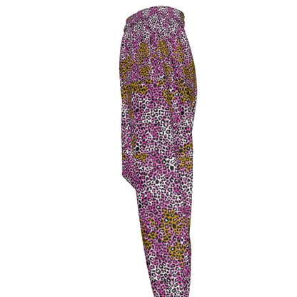 Gyaruo Leopard Print Harem Pants - Koiki Gyaru - Harem Pants -