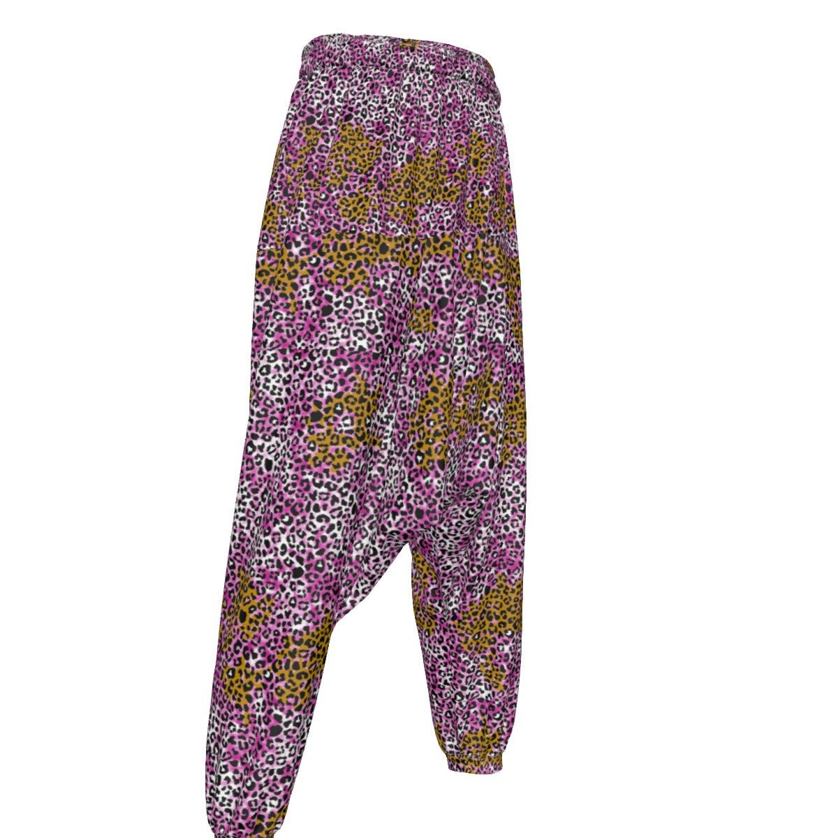 Gyaruo Leopard Print Harem Pants - Koiki Gyaru - Harem Pants -