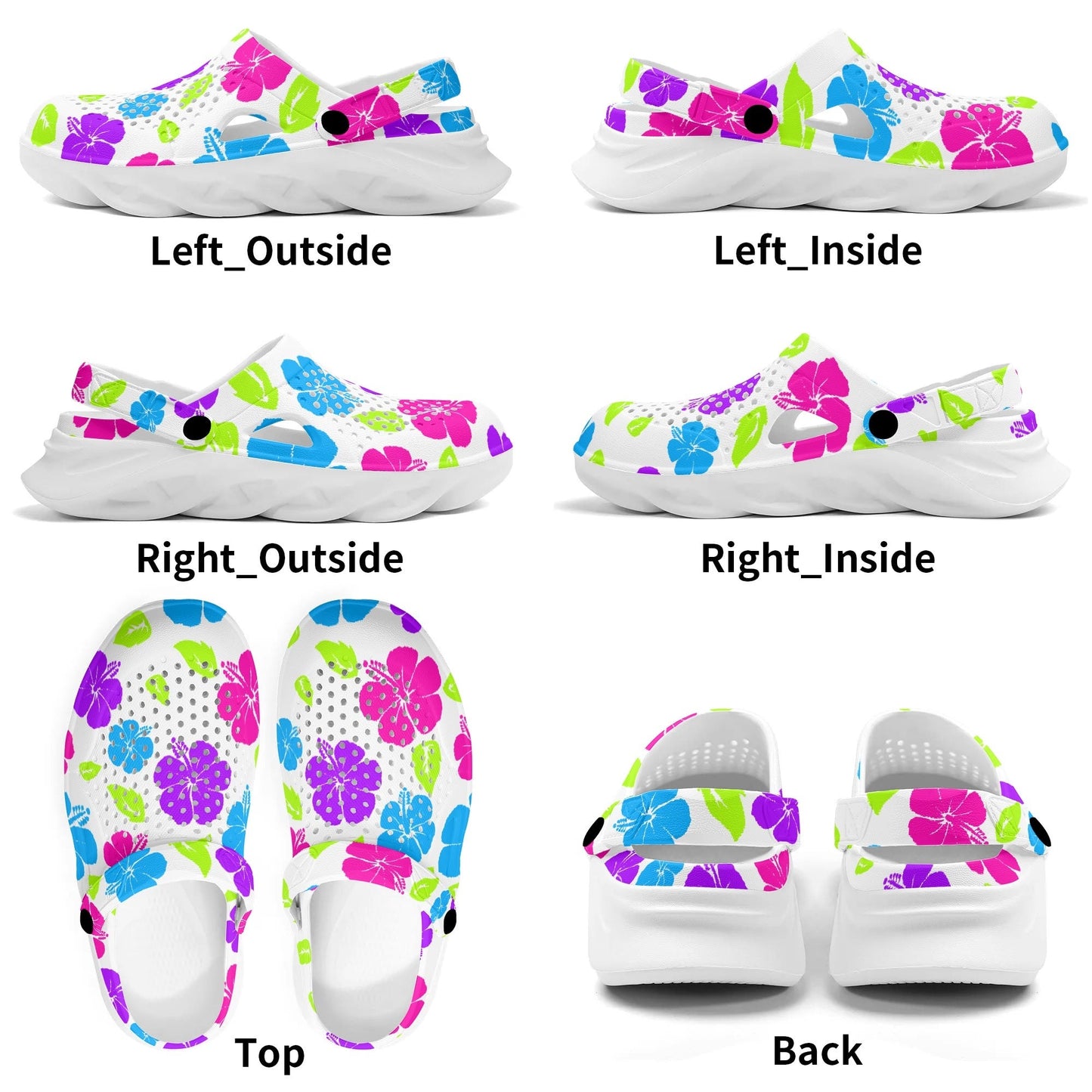 Hibiscus Gyaru Clogs - Koiki Gyaru - Sandals - 