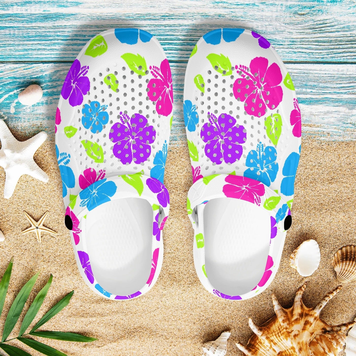 Hibiscus Gyaru Clogs - Koiki Gyaru - Sandals - 