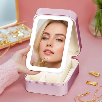 Hibiscus Makeup Box, LED Jewellery Box - Koiki Gyaru - Accessory - 