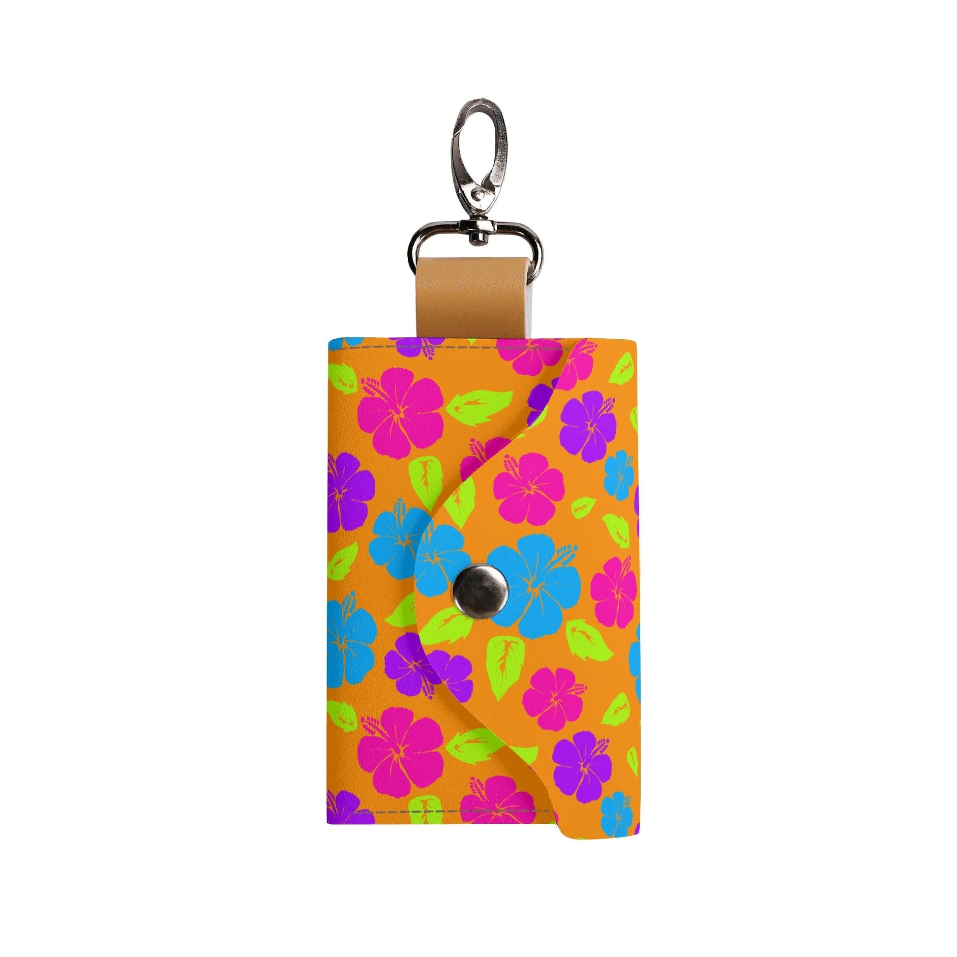 Hibiscus PU Leather KeyChain Purse - Koiki Gyaru - Purse - 