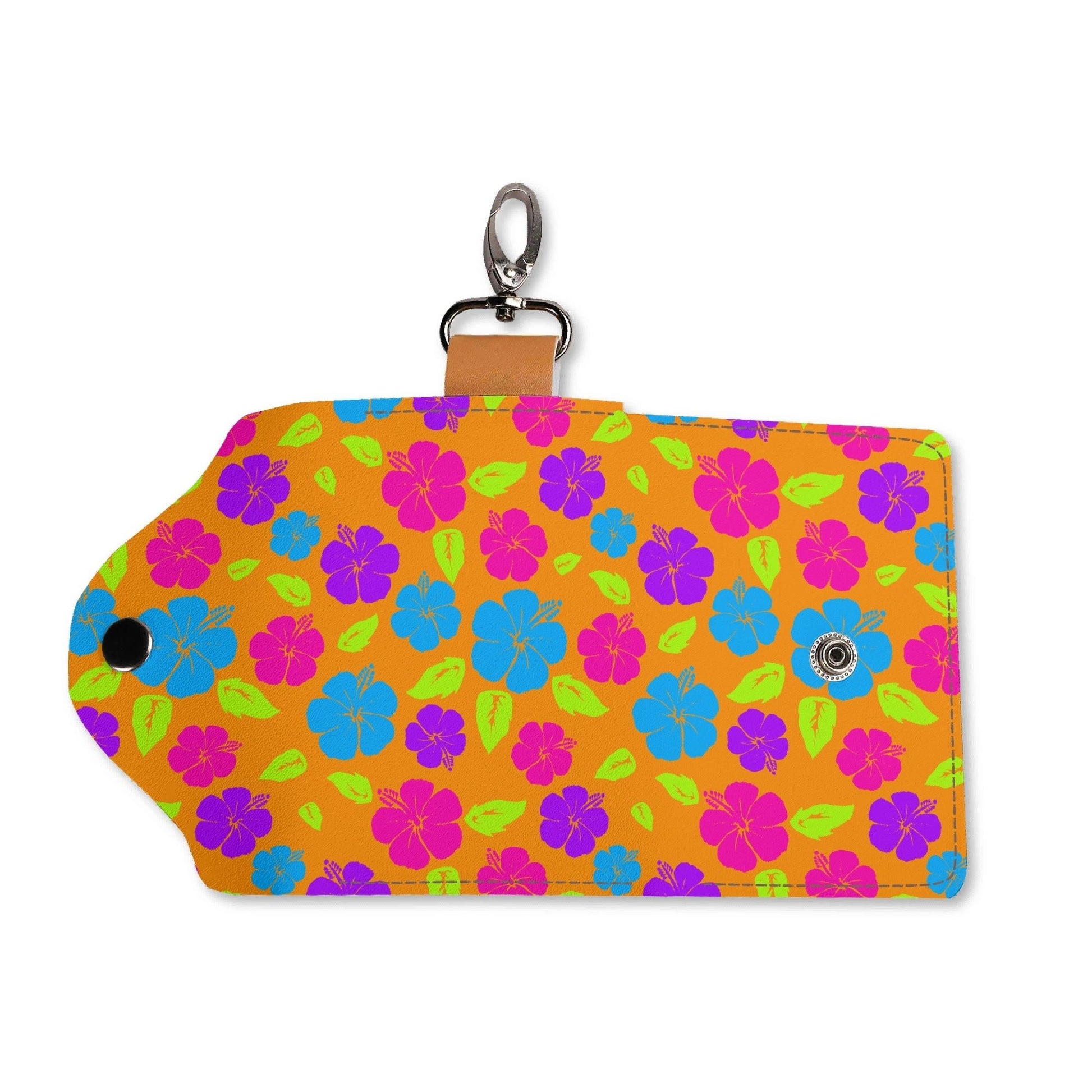 Hibiscus PU Leather KeyChain Purse - Koiki Gyaru - Purse - 