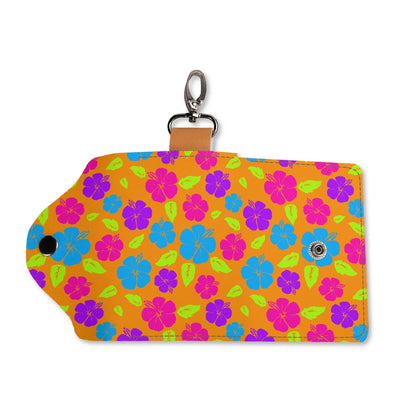 Hibiscus PU Leather KeyChain Purse - Koiki Gyaru - Purse - 