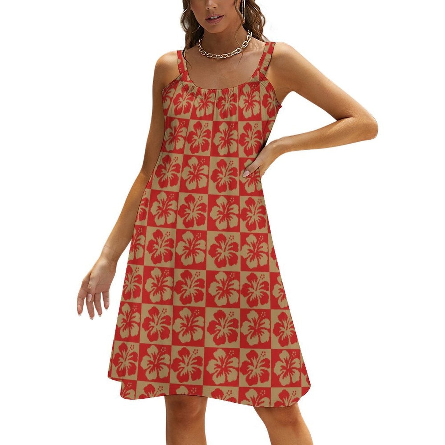 Hibiscus Strappy Dress - Koiki Gyaru - Dress - 
