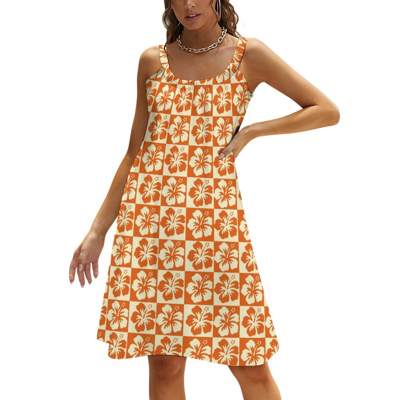 Hibiscus Strappy Dress - Koiki Gyaru - Dress - 