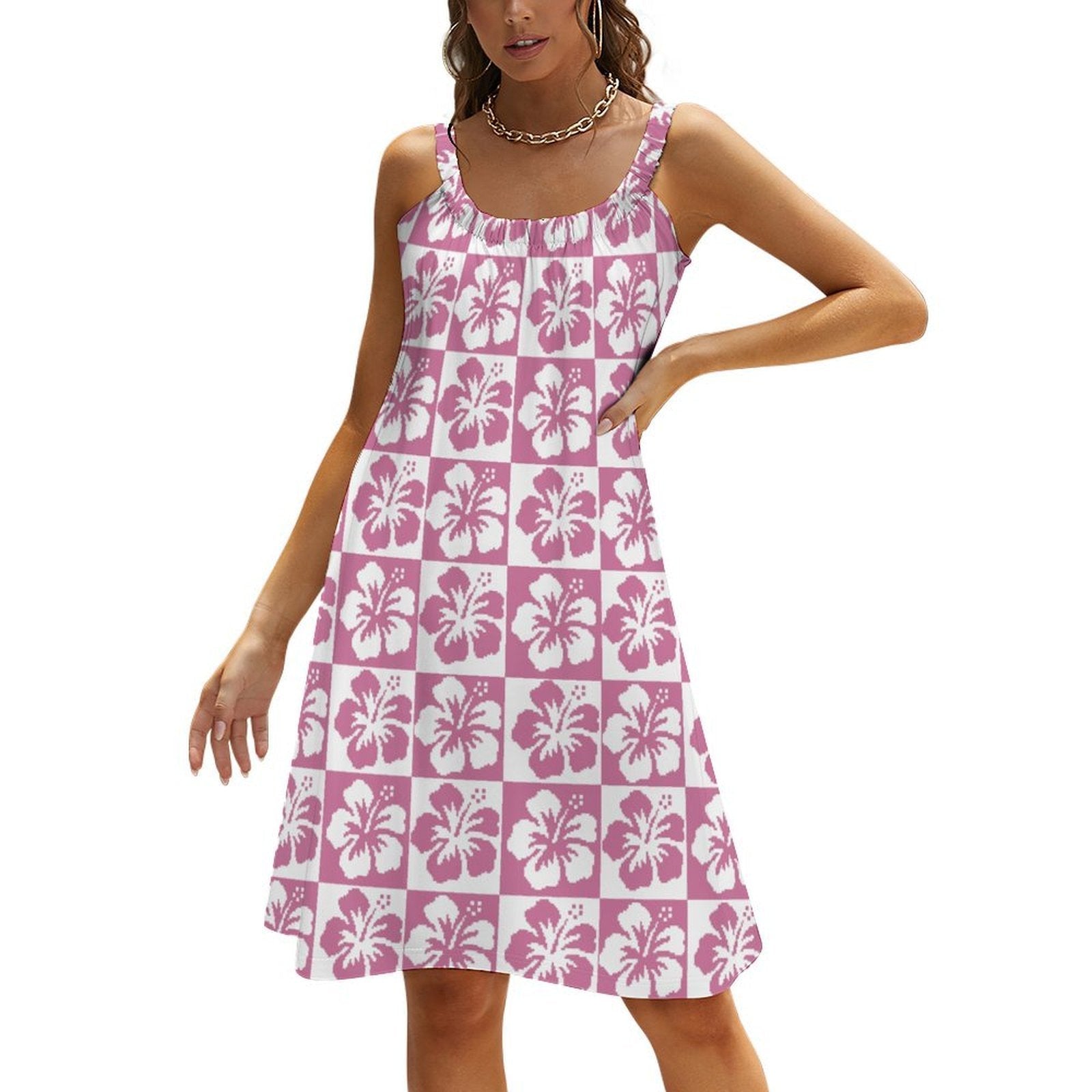 Hibiscus Strappy Dress - Koiki Gyaru - Dress - 
