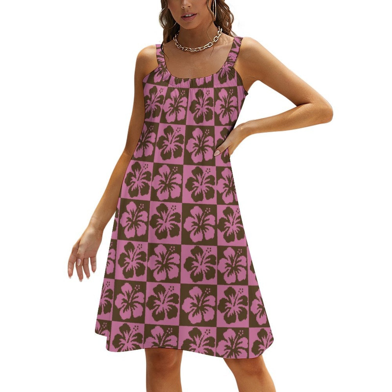 Hibiscus Strappy Dress - Koiki Gyaru - Dress - 
