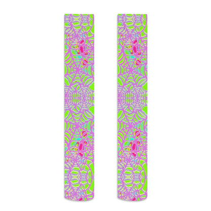 Neon Webs Trendy Stockings (Long) - Koiki Gyaru - Accessory - 