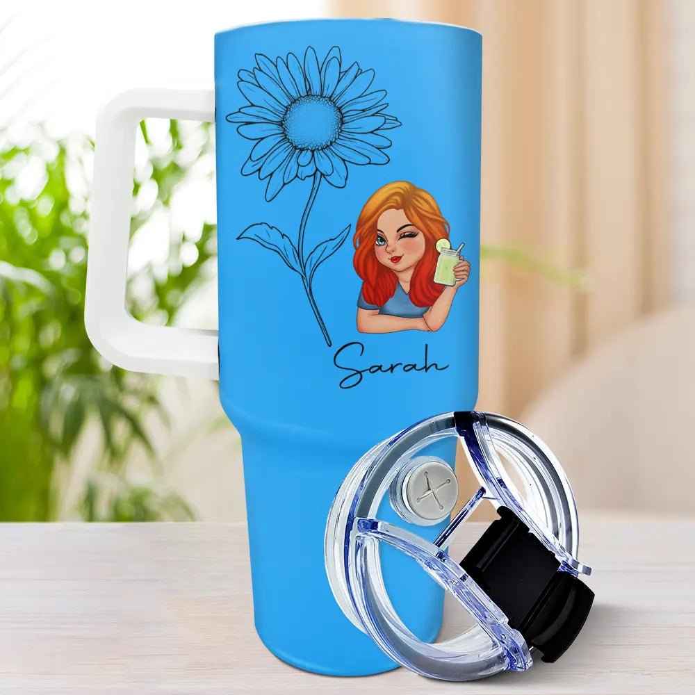 Personalised 40oz Tumbler With Straw - Koiki Gyaru - Accessory - 