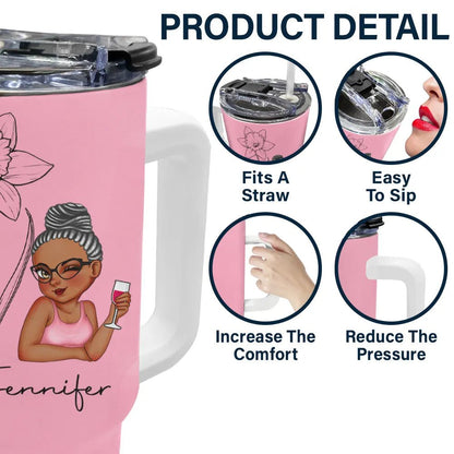 Personalised 40oz Tumbler With Straw - Koiki Gyaru - Accessory - 