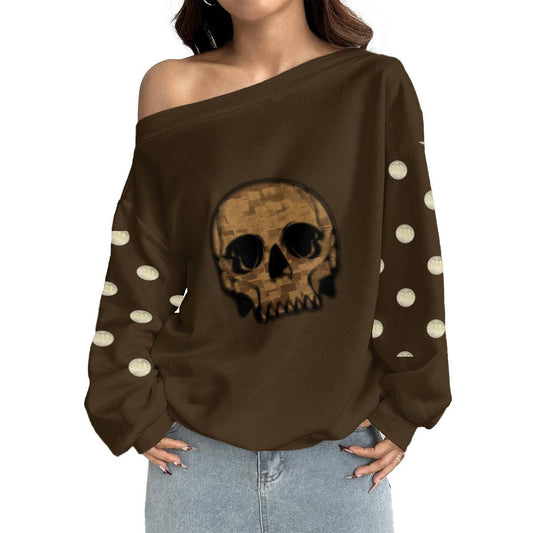 Plus Size Micro Fleece Sweatshirt - Koiki Gyaru - Sweater - 