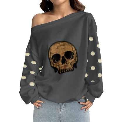 Plus Size Micro Fleece Sweatshirt - Koiki Gyaru - Sweater - 