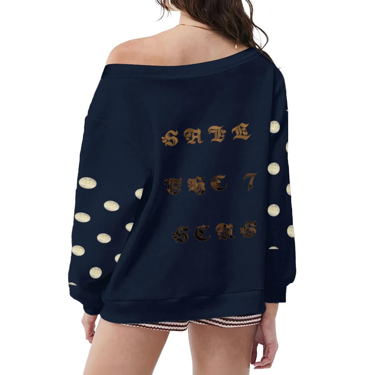 Plus Size Micro Fleece Sweatshirt - Koiki Gyaru - Sweater - 