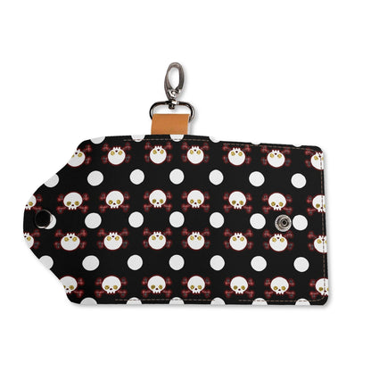 Polkadot Skulls PU Leather KeyChain Purse - Koiki Gyaru - Purse - 