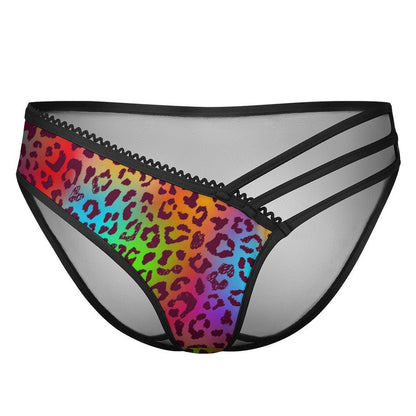 Rainbow Leopard Sexy Thongs - Koiki Gyaru - Underwear - 