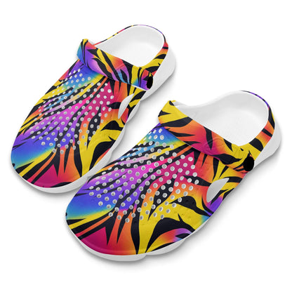 Rainbow Tiger Gyaru Clogs - Koiki Gyaru - Shoe - 