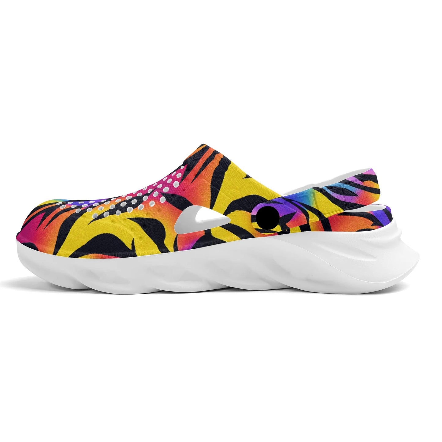 Rainbow Tiger Gyaru Clogs - Koiki Gyaru - Shoe - 