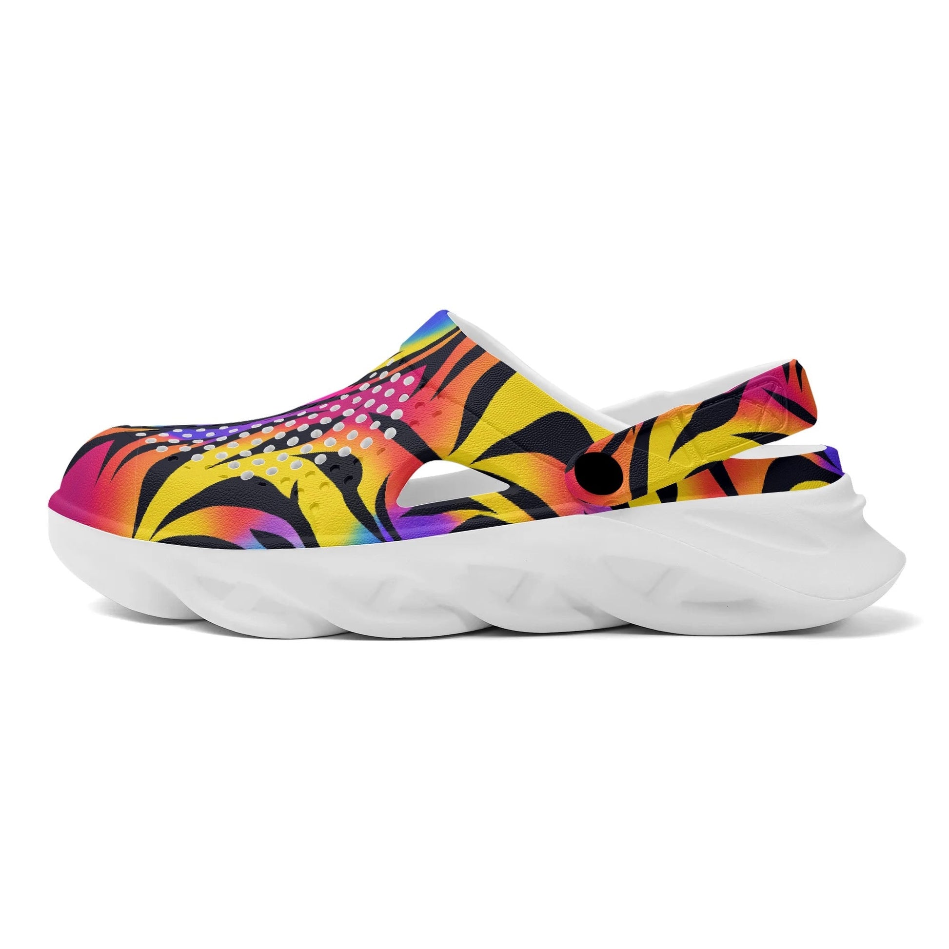 Rainbow Tiger Gyaru Clogs - Koiki Gyaru - Shoe - 