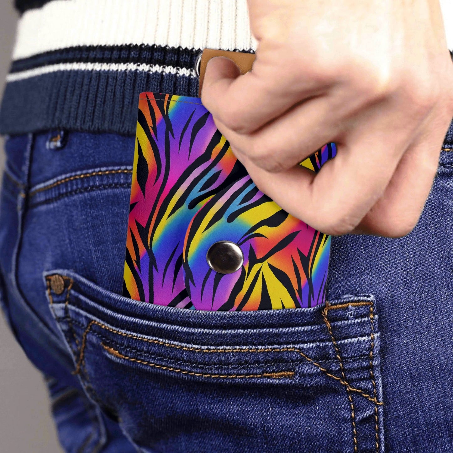 Rainbow Tiger PU Leather KeyChain Purse - Koiki Gyaru - Purse - 