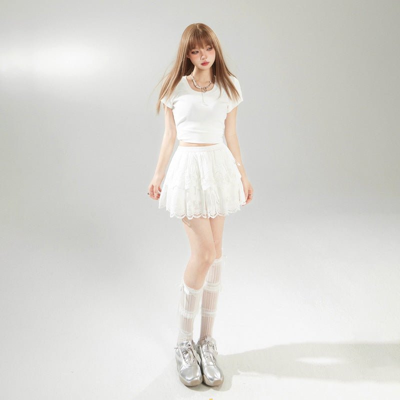 Spring Princess Cake Puff Mini Skirt - Koiki Gyaru - Skirt - 