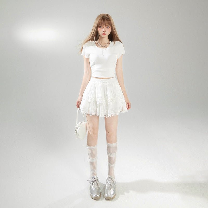 Spring Princess Cake Puff Mini Skirt - Koiki Gyaru - Skirt - 