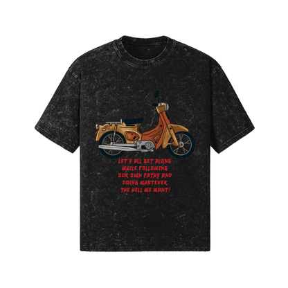 Unisex Vintage Style Motorcycle T-Shirt - Koiki Gyaru - T-shirt - 