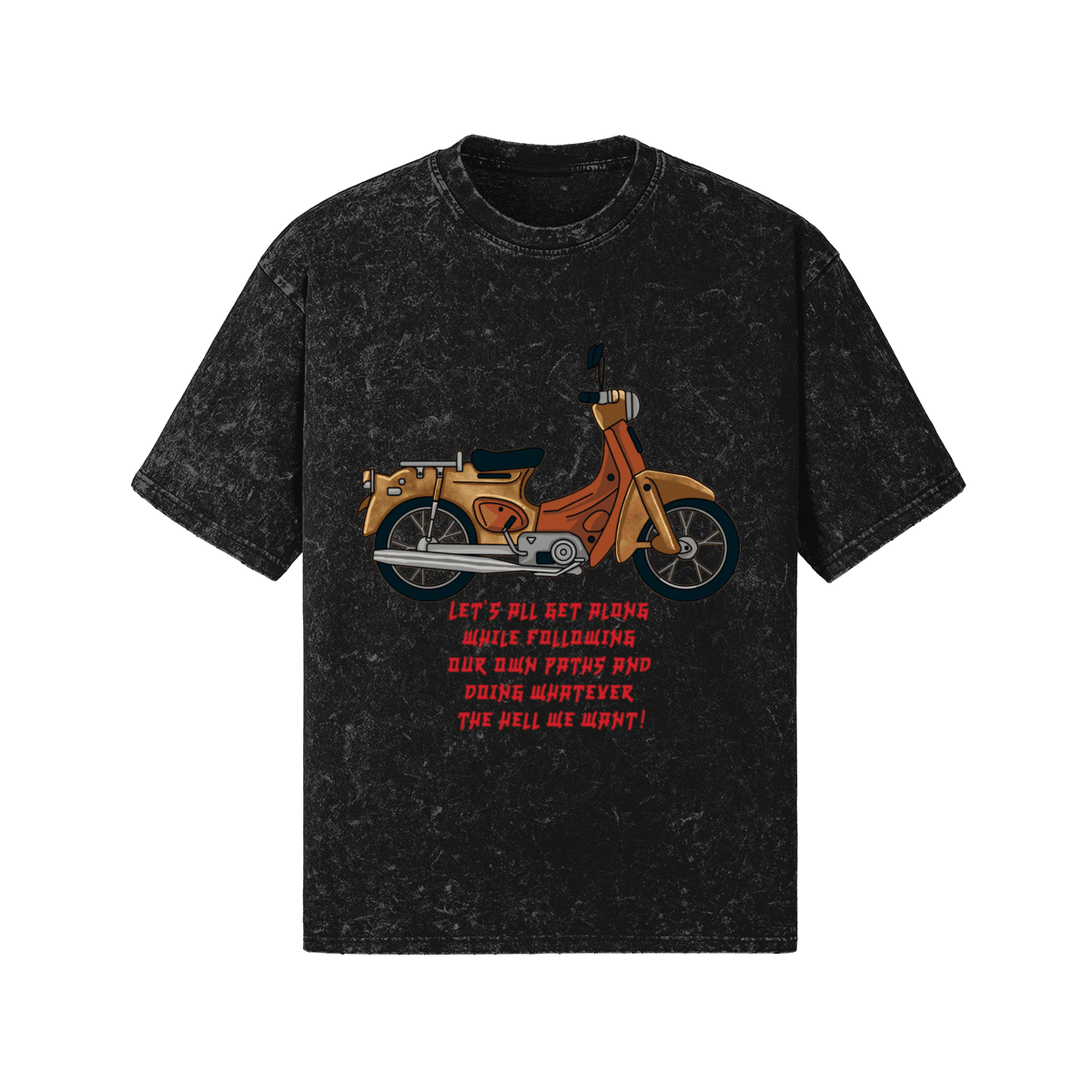 Unisex Vintage Style Motorcycle T-Shirt - Koiki Gyaru - T-shirt - 